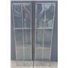 Image 1 : PAIR BEVELLED GLASS WINDOWS UNFRAMED