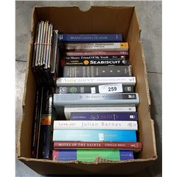 BOX OF HARDCOVER FICTION NOVELS