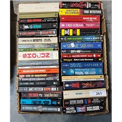 BOX OF PAPERBACK NOVELS