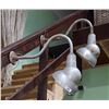 Image 1 : TWO INDUSTRIAL OUTDOOR BUILDING LIGHTS