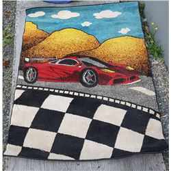 RACE CAR AREA RUG - MOVIE PROP