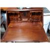 Image 2 : MAHOGANY DROP FRONT LADIES DESK W/FITTED INTERIOR ON BALL IN CLAW LEGS