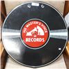 Image 1 : DOUBLE SIDED RECORD PORCELAIN SIGN