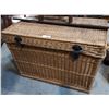 Image 1 : WICKER TRUNK W/CONTENTS - MOVIE PROP