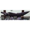 Image 1 : UNIQUE CARVED WOOD ALLIGATOR SERVING BOWL