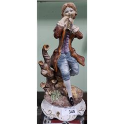 CAPODIMONTE BOY PLAYING FLUTE