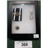 Image 1 : THREE WWII NAZI PINS IN DISPLAY BOX - REPRODUCTION
