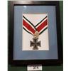 Image 1 : FRAMED WWII NAZI MEDAL - REPRODUCTION
