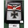 Image 1 : WWII NAZI GERMAN CROSS MEDAL IN DISPLAY BOX - REPRODUCTION