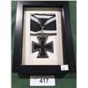 Image 1 : LARGE WWII NAZI GERMAN CROSS MEDAL IN DISPLAY CASE - REPRODUCTION