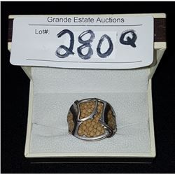 STERLING SILVER STING RAY MEN'S RING