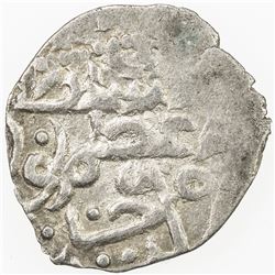 GIRAY KHANS: Nur Dawlat Giray, 1466, AR akce (0.59g), Qrim, AH871. VF-EF