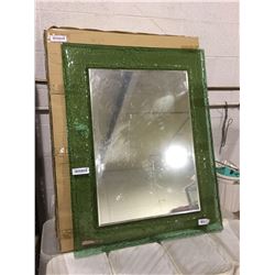Green Framed Mirror