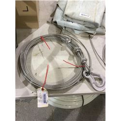 Roll of 1/4 inch cable x 55 ft with hook new