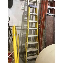 louisville 8 ft yellow fiberglass step ladder