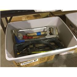 Lot of assorted hand tools, saws, etc