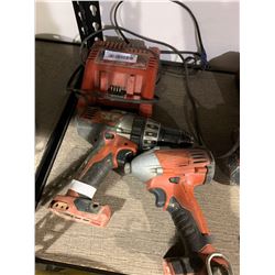 Set of Milwaukee Cordless Drill, Driver and charger no battery
