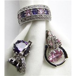 STERLING SILVER JEWELRY LOT: (1) RING