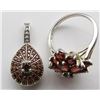 Image 1 : STERLING PENDANT AND RING SET