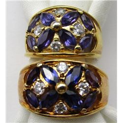 2-BEAUTIFUL GOLD FILLED RINGS WITH