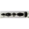 Image 1 : 5-ONYX STERLING RINGS
