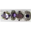 Image 1 : 4-STERLING SILVER BLING RINGS