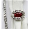 Image 1 : STERLING SILVER RING AND BRACELET