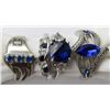 Image 1 : 4-FLASHY STERLING SILVER RINGS WITH