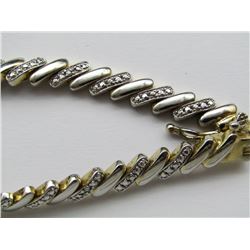 STERLING SILVER BRACELET WITH CRYSTAL