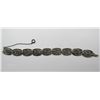 Image 2 : ANTIQUE STERLING SILVER PANEL BRACELET