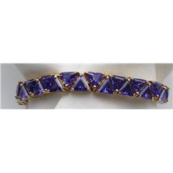 GORGEOUS STERLING BRACELET W/ PURPLE
