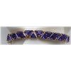 Image 1 : GORGEOUS STERLING BRACELET W/ PURPLE