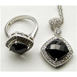 SET OF STERLING NECKLACE/PENDANT &