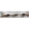 Image 1 : ANTIQUE STERLING BRACELET WITH BLUE
