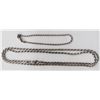 Image 1 : ANTIQUE STERLING BRAIDED CHAIN &