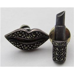 ANTIQU LIPSTICK AND LIP PINS