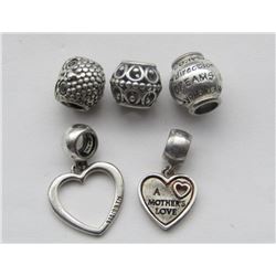 5-PANDORA CHARMS