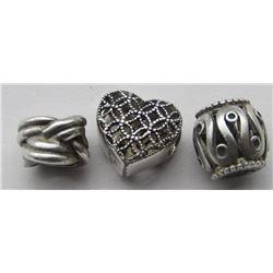3-PANDORA CHARMS