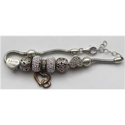 FIORA STERLING CHARM BRACELET