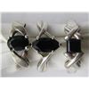 Image 1 : 3-ANTIQUE STERLING RINGS WITH ONYX