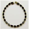 Image 1 : 10k GOLD / BLACK ONYX BRACELET - NICE LOOK