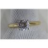 Image 1 : CZ 14k GOLD LADIES RING, SIZE 6 3/4