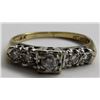 Image 1 : ANTIQUE 14k GOLD & DIAMOND WEDDING RING