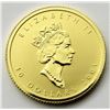 Image 1 : 2001 1/4 OZ. GOLD MAPLE LEAF HOLOGRAM COIN