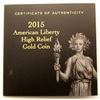 Image 3 : 2015 $100 AMERICAN LIBERTY HIGH RELIEF