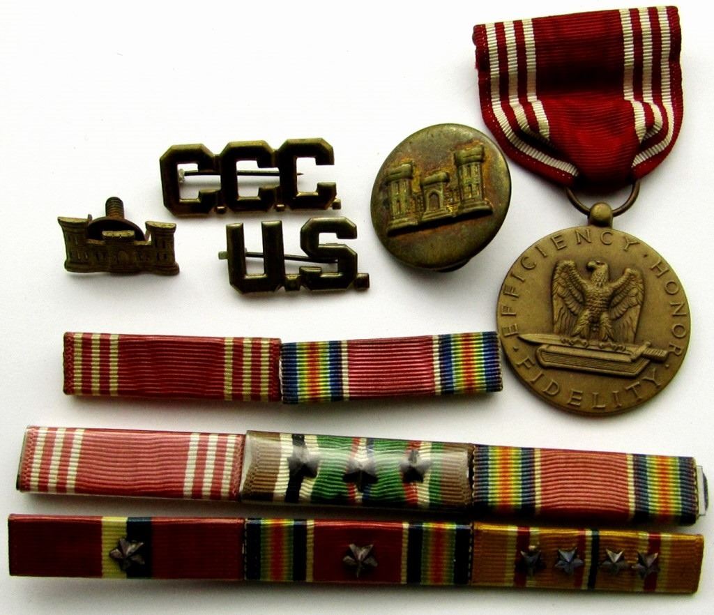 WWII US ARMY ENGINEERS RIBBON BAR,