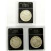 Image 1 : 3-MORGAN DOLLARS; 1902, 1904-S1 & 1821-S