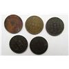 Image 2 : 5-CANADA LARGE CENTS: 1898, 1899, 1902,