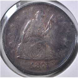 1875 20 CENT PIECE AU MARKS ON OBV