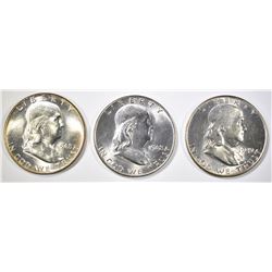 1948-P,D, 49 FRANKLIN HALVES CH BU